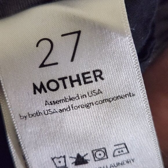 Mother The Looker Ankle Gray Skinny Jeans Burned Out Lanterns Size 27 - Picture 11 of 12